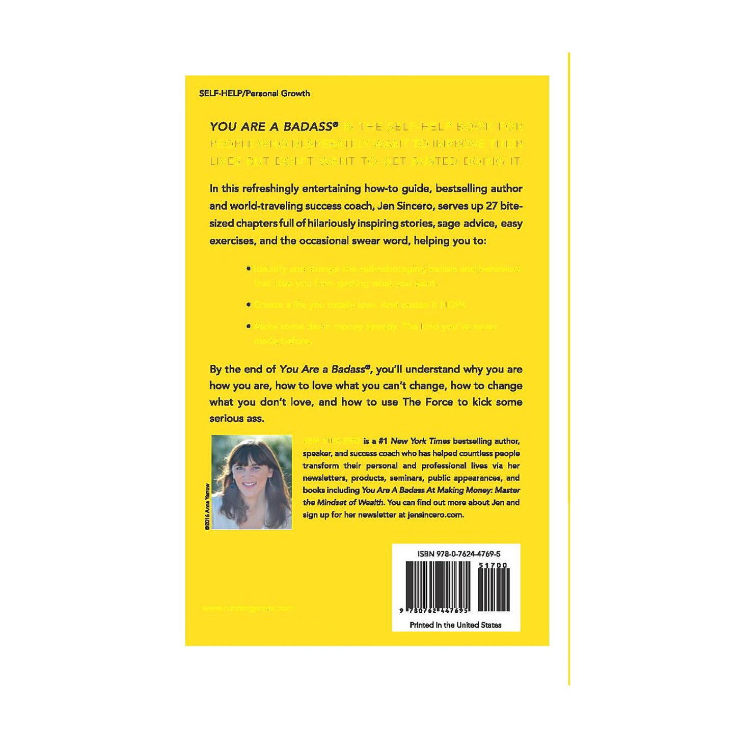 You Are a Badass: How to Stop Doubting Your Greatness and Start Living an Awesome Life