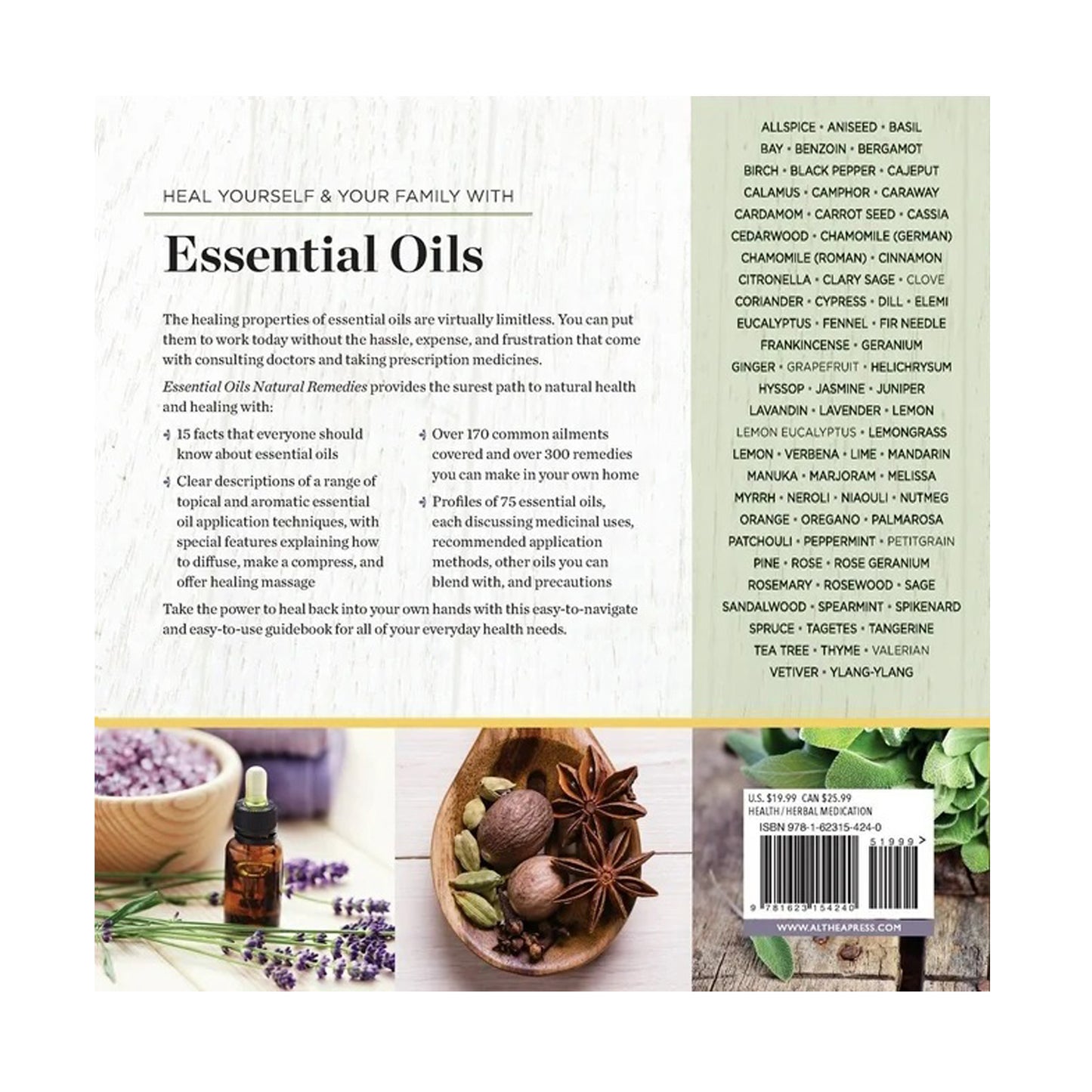 Essential Oils Natural Remedies: The Complete A-Z Reference of Essential Oils for Health and Healing