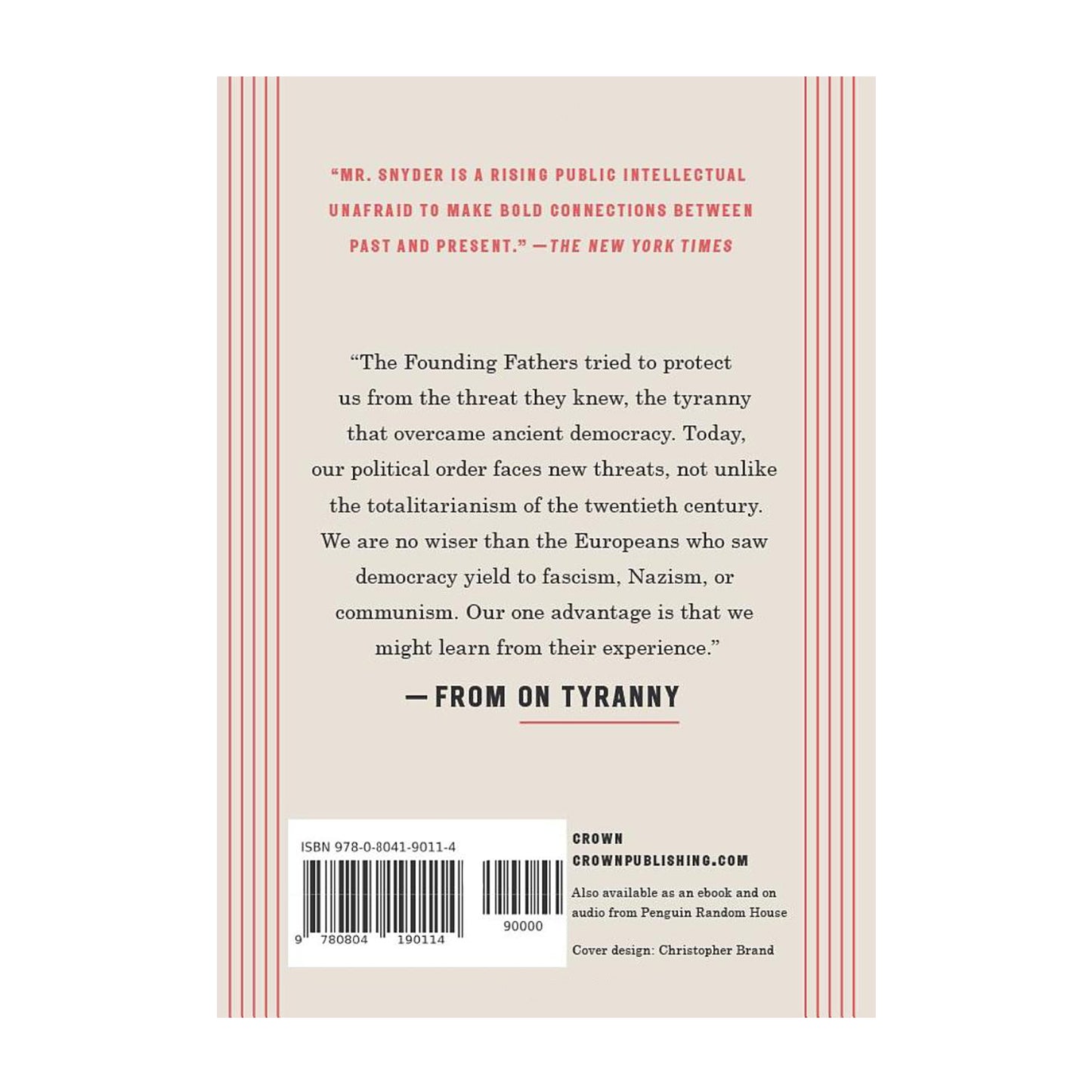 On Tyranny: Twenty Lessons from the Twentieth Century