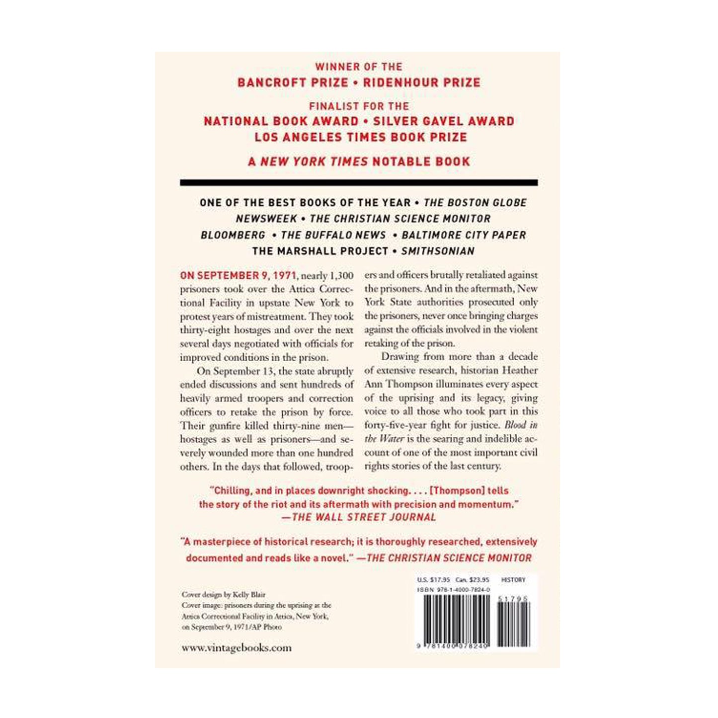 Blood in the Water: The Attica Prison Uprising of 1971 and Its Legacy