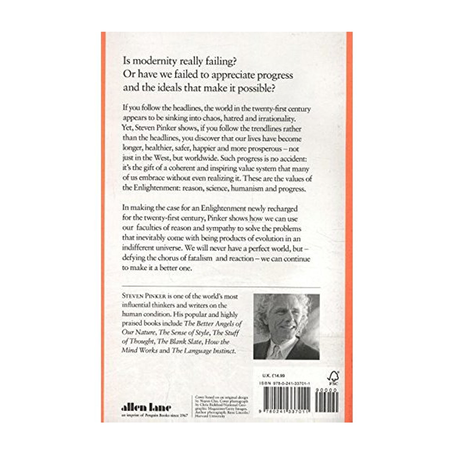 Enlightenment Now: The Case for Reason, Science, Humanism, and Progress