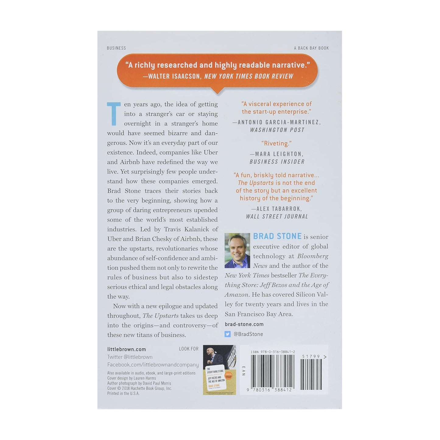 The Upstarts: Uber, Airbnb, and the Battle for the New Silicon Valley