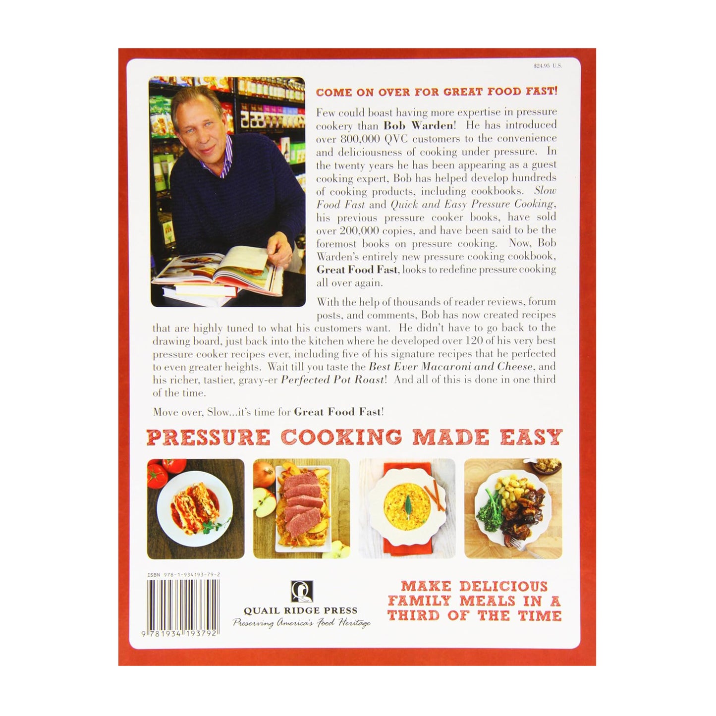 Great Food Fast : Bob Warden's Ultimate Pressure Cooker Recipes