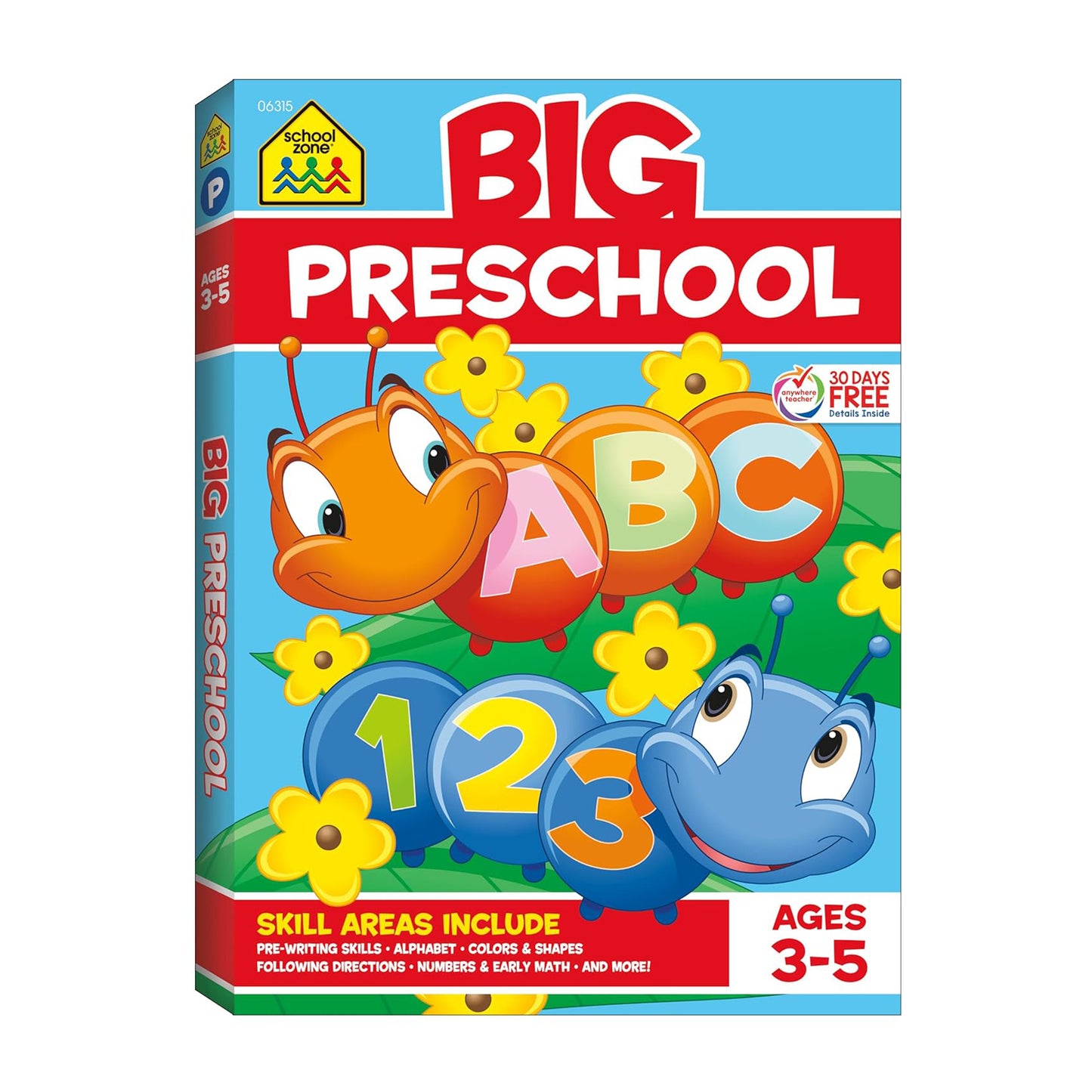 Big Preschool Workbook, Ages 3-5